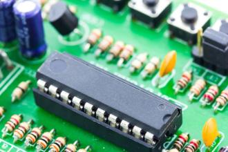microchip on circuit board