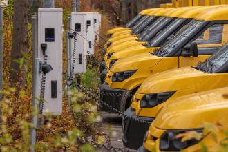 Electric vehicles large trucks using EV charging stations