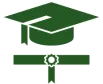 icon of graduate cap and scroll